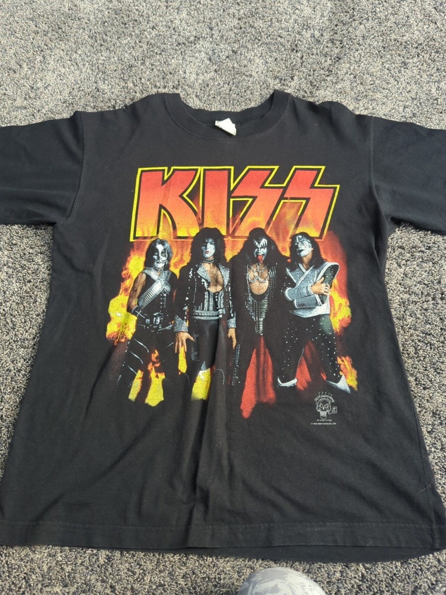 Vintage KISS 1996 Alive Worldwide Tour Band T Shirt Size L EUC | eBay