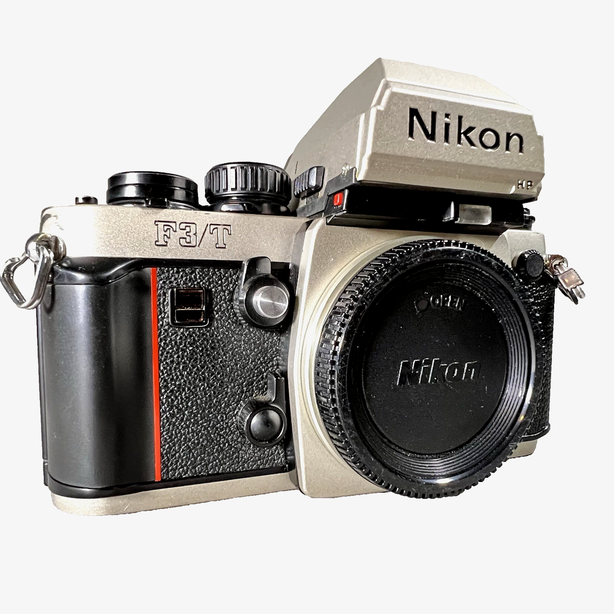 Nikon F3/T Titan HP (DE-4) Champagne Silver 35mm SLR Film Camera