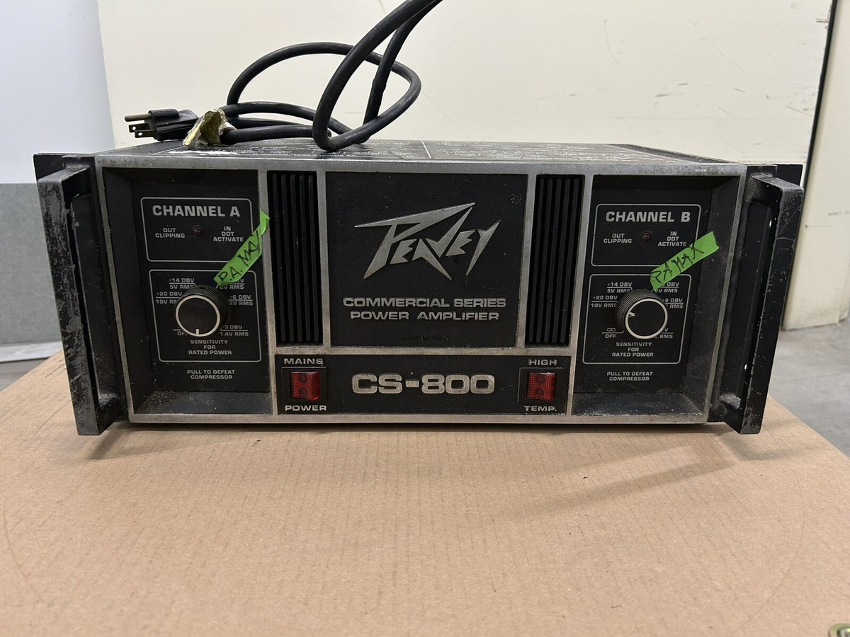 Vintage Peavey CS 800 Commercial Series Power Amplifier Currently
