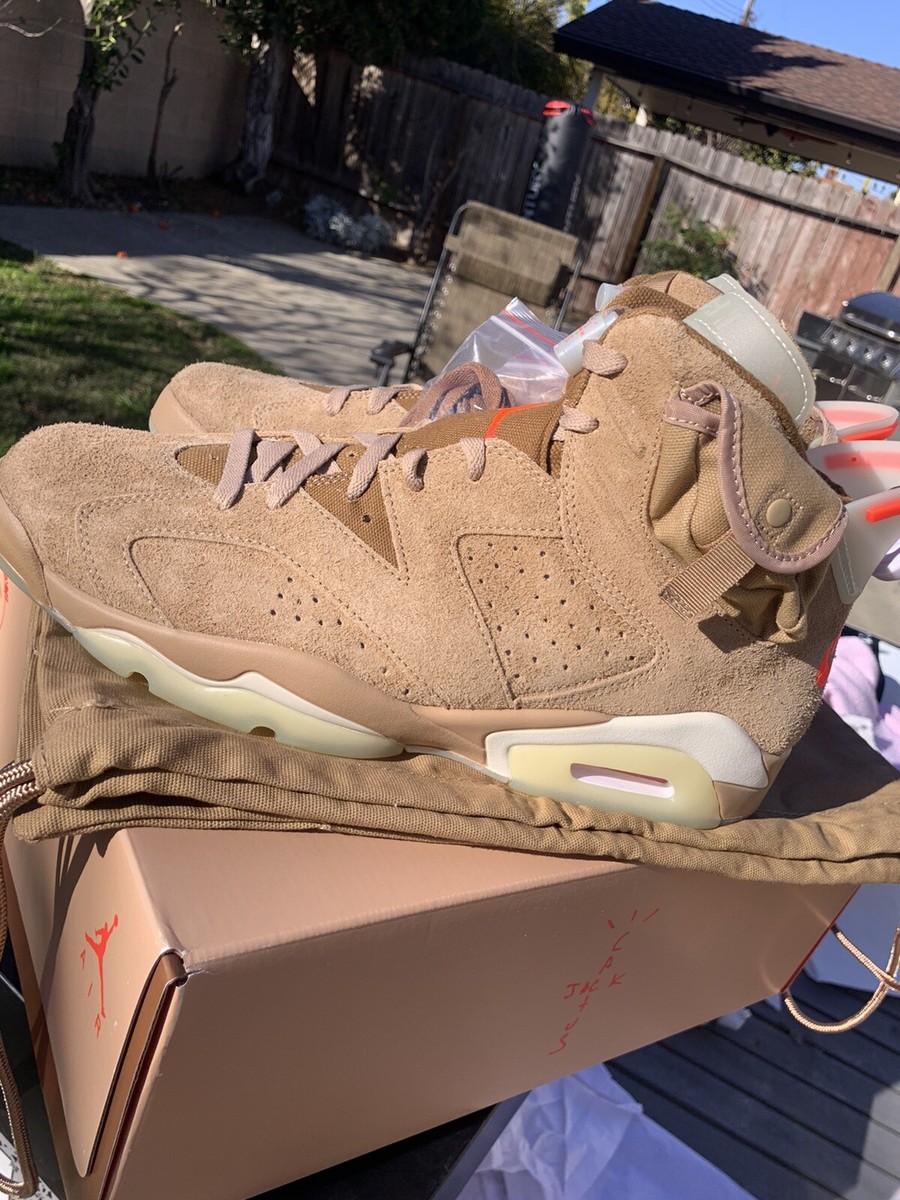 Size 13 - Jordan 6 Retro x Travis Scott British Khaki 194958241315