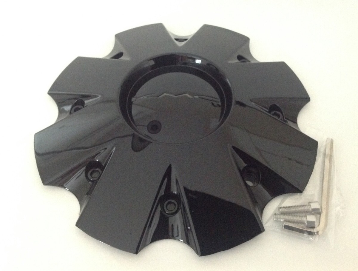 KMC KM651 Slide Gloss Black Rim Wheel Center Hub Cap 841L210S1 | eBay