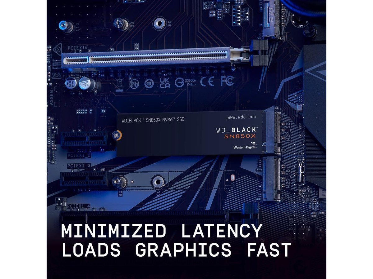 WD_BLACK SN850X 2TB NVMe SSD M.2 2280 PCIe 4.0 x4 Internal Solid