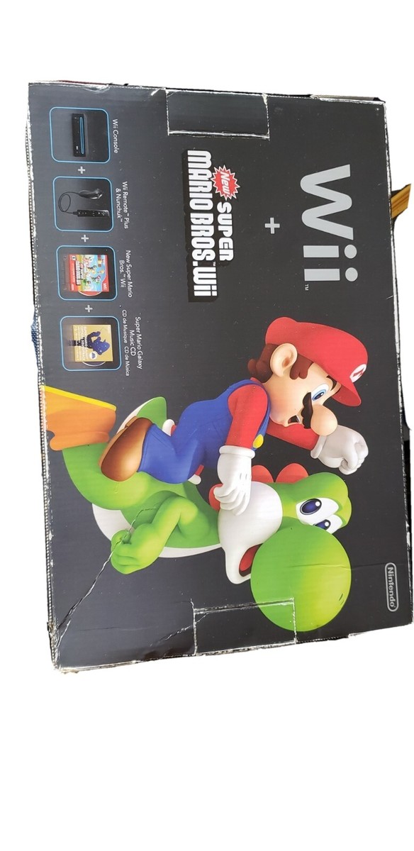 Nintendo Wii Holiday Bundle New Super Mario Bros System Console
