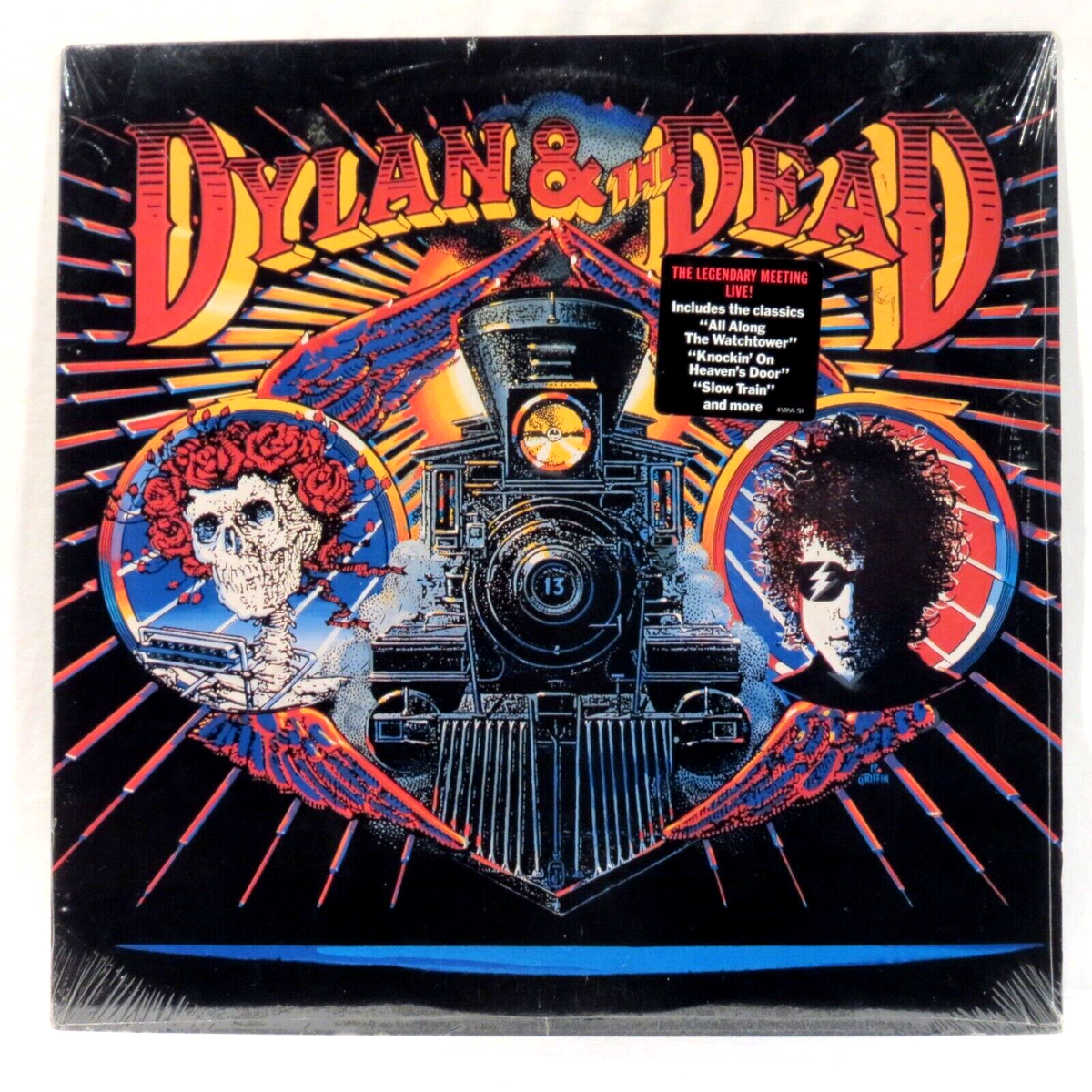 BOB DYLAN ‎/GRATEFUL DEAD - Dylan & The Dead 1989 1st US Issue LP