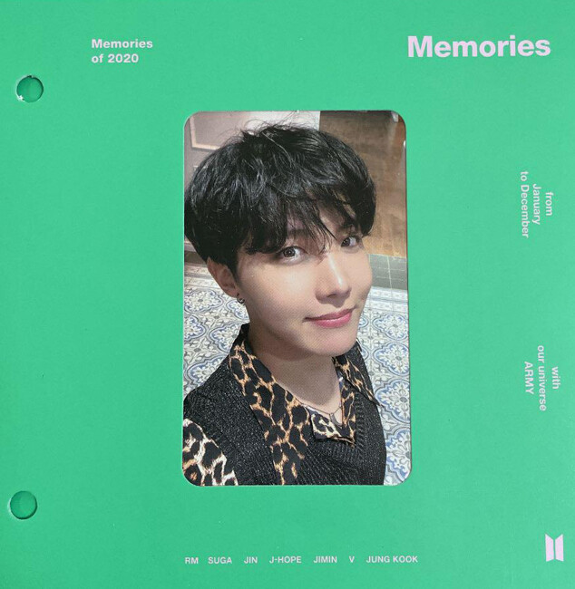 BTS Memories of 2020 Blu-ray ver. Official Photocard + Paper