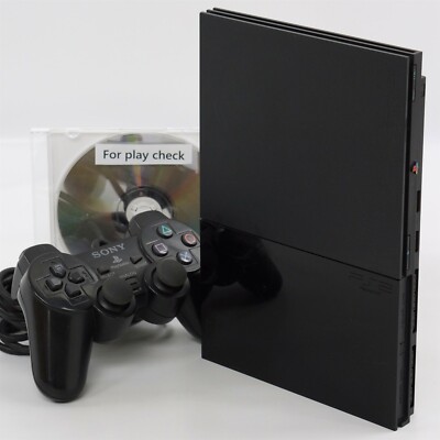 PS2 Slim Console Black SCPH-90000 CB NTSC-J Tested System