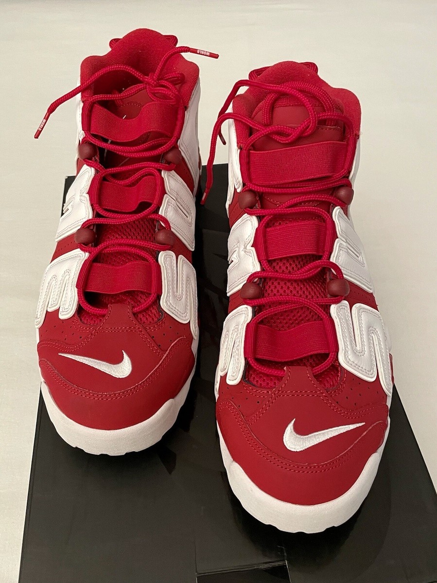 AUTHENTIC SUPREME NIKE AIR UPTEMPO VARSITY RED SIZE US12 | eBay
