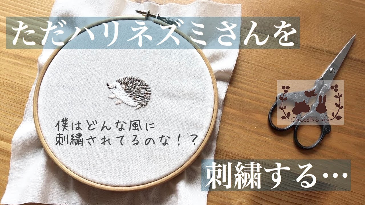 Embroider a hedgehog - YouTube