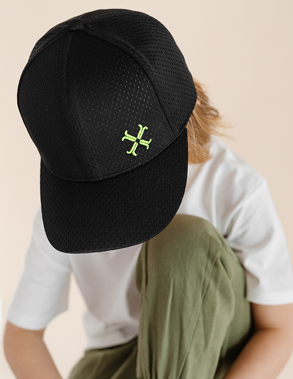 Black Sports Cap with Neon Details – Jacqueline & Jac