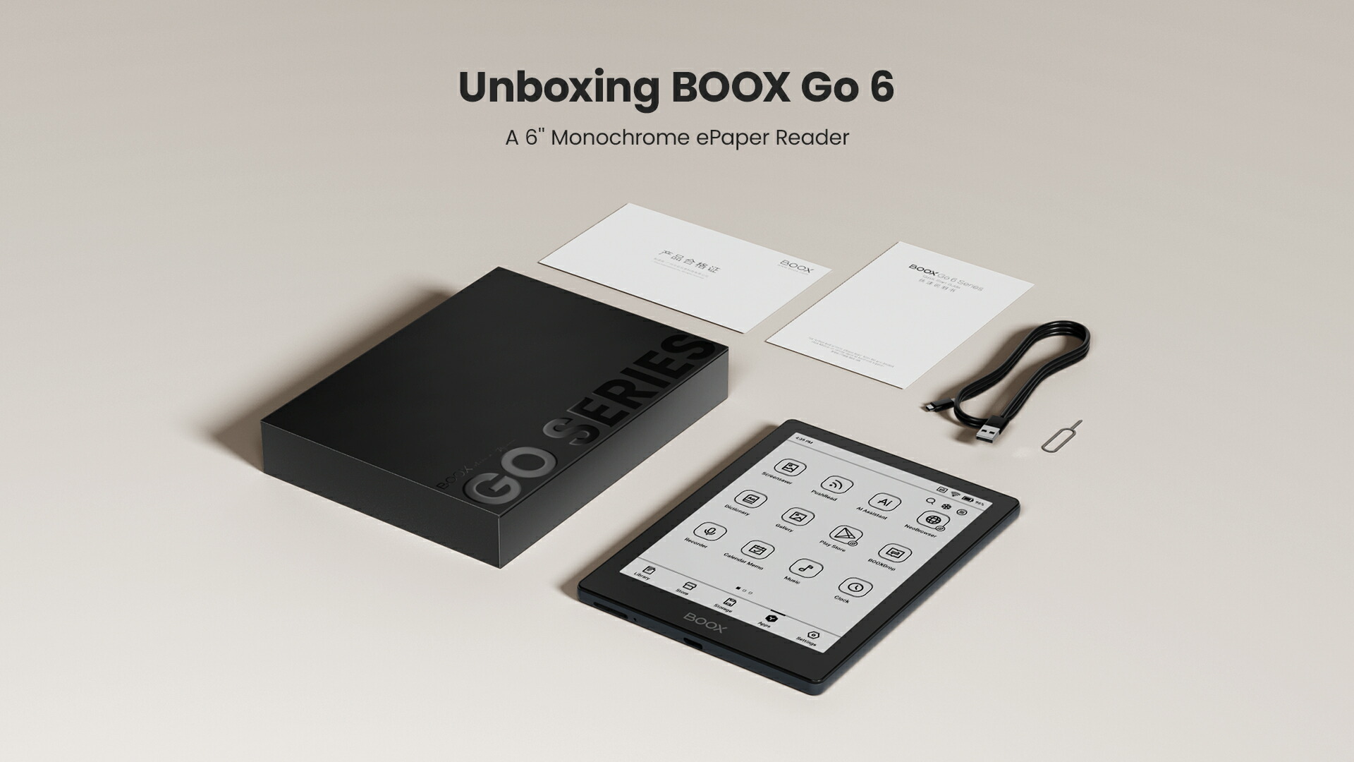 楽天市場】BOOX - Go 6 電子書籍リーダー Androidタブレット