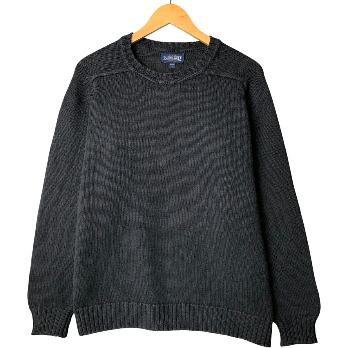 古着 90年代 ランズエンド LANDS END コットンニットセーター USA製