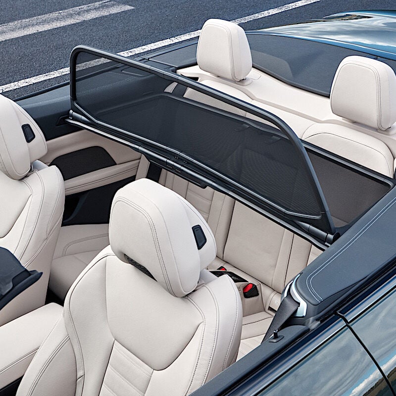BMW8シリーズ カブリオレ オープン ウインド ディフレクター(収納袋付