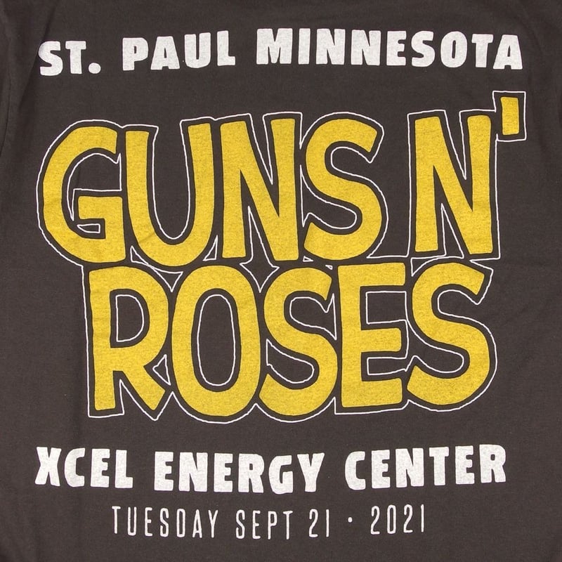 GUNS N' ROSES ガンズアンドローゼス Tシャツ Hanes製 チャコール L