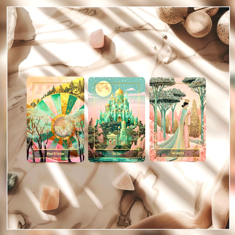 バッキングが白色】Celestial Carnival Tarot Deck【タロットカード