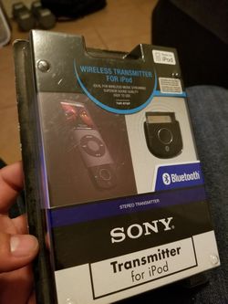 iPod Sony Bluetooth Transmitter (TMR-BT8iP) for Sale in Inglewood