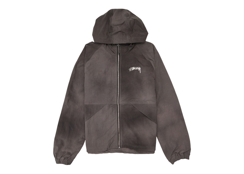 Stussy Wave Dye Beach Shell Jacket Black Men's - US