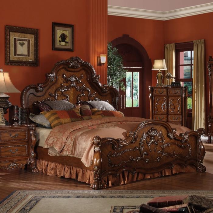 12137EK by Acme Furniture Inc - Dresden EK Bed | Michael's Fine