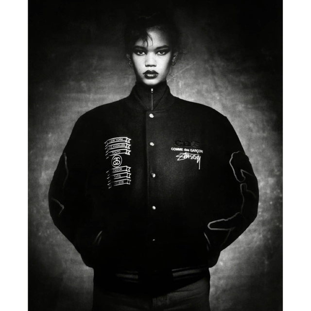 STUSSY x コム・デ・ギャルソン スタジャン ジャケット COMME des