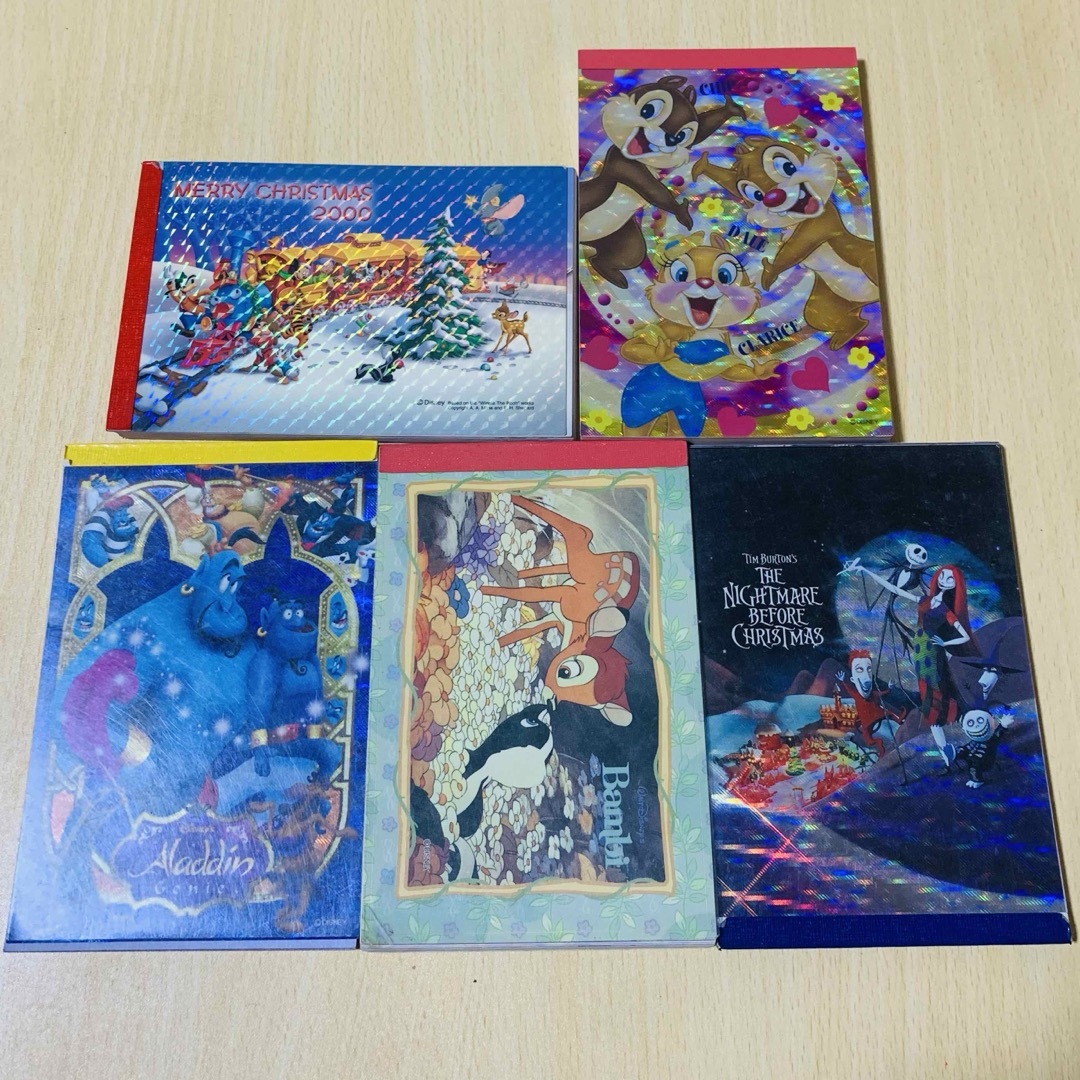 Disney - 平成レトロ ディズニー チップとデール バンビ アラジン メモ