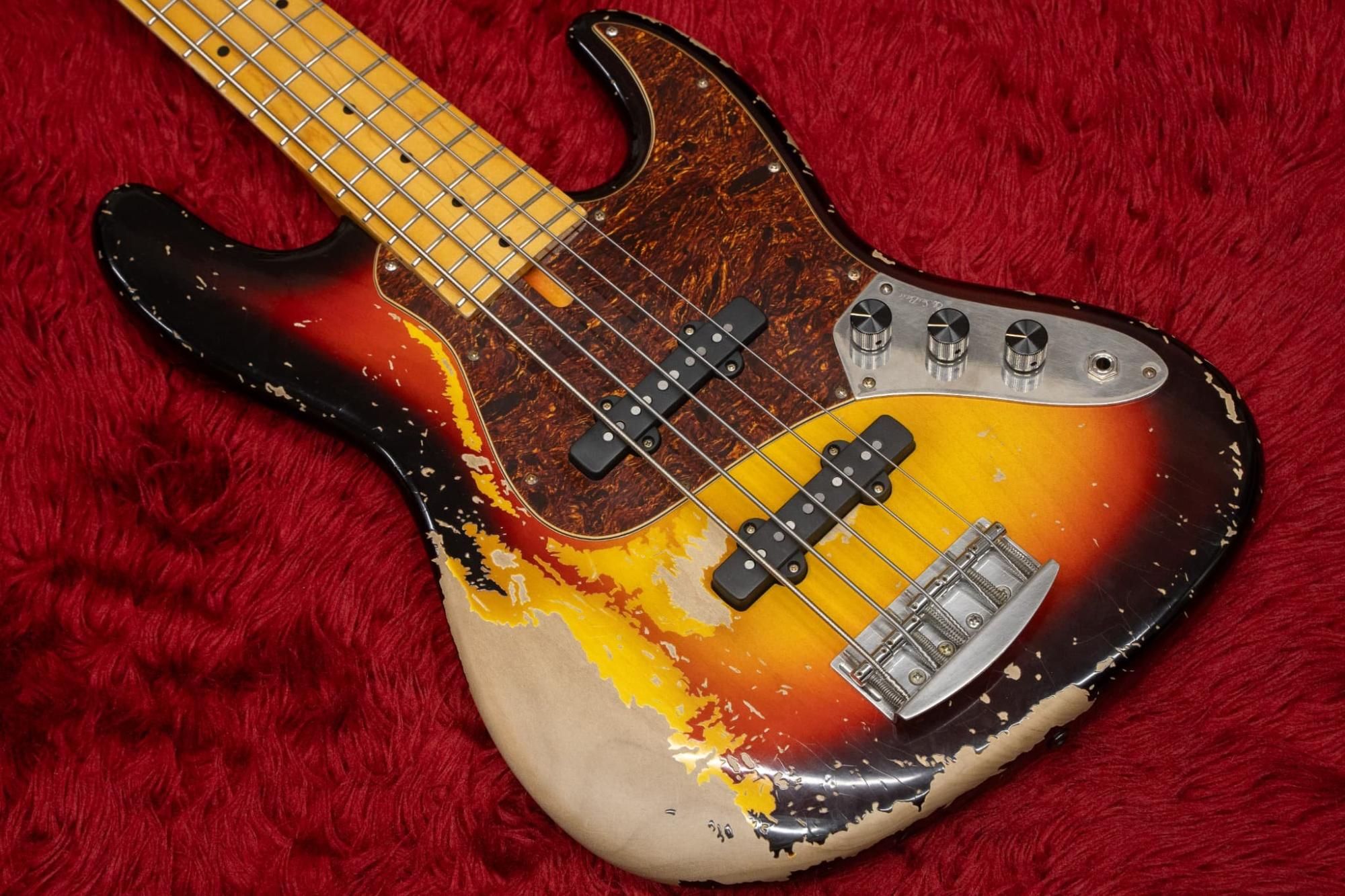 new】Sus bass / Jazz Series Bass 5 String Sunburst Aged 4.165kg