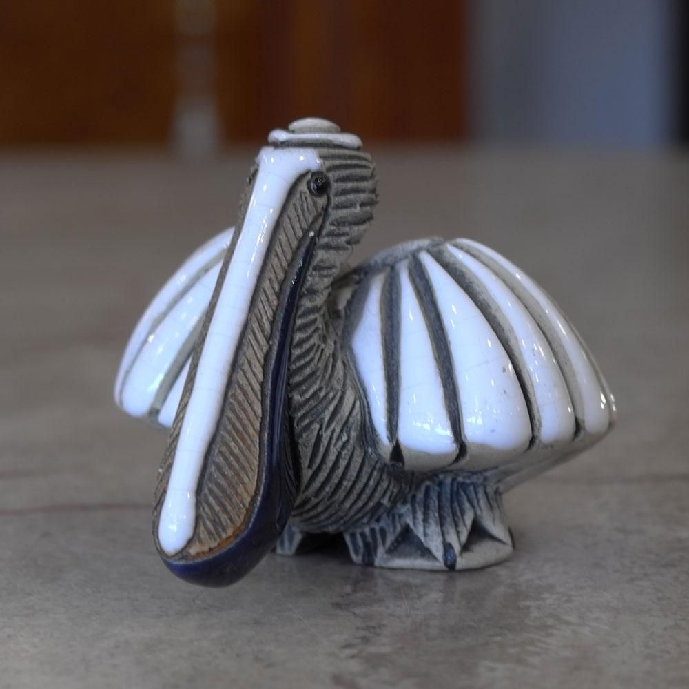 フランスヴィンテージ置物】鳥オブジェ 南米ベネズエラ 陶器製