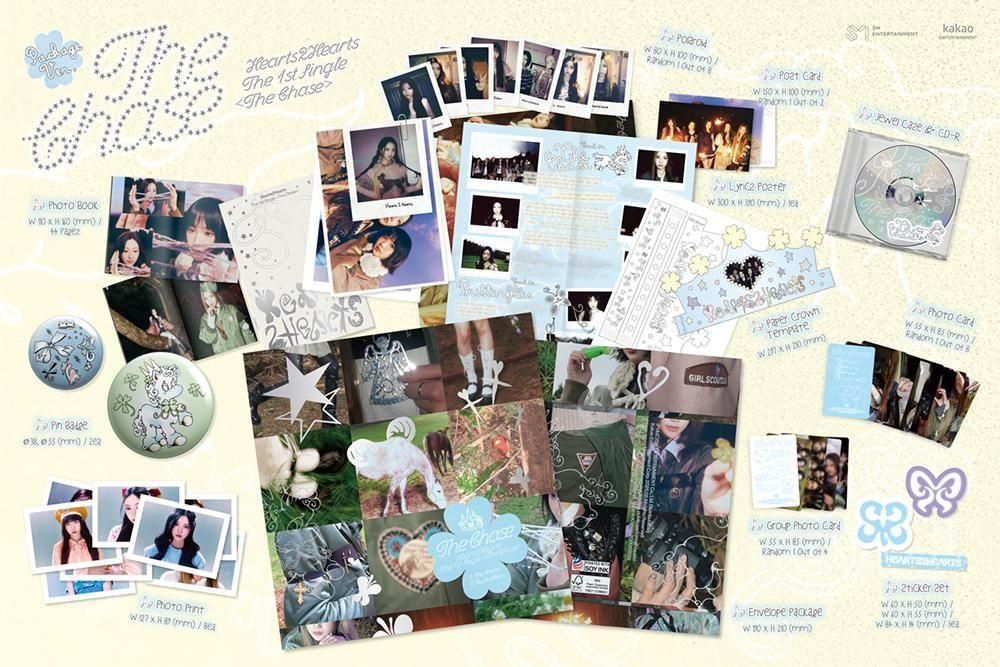 Hearts2Hearts - The Chase / 1st Single Album (Package Ver.)