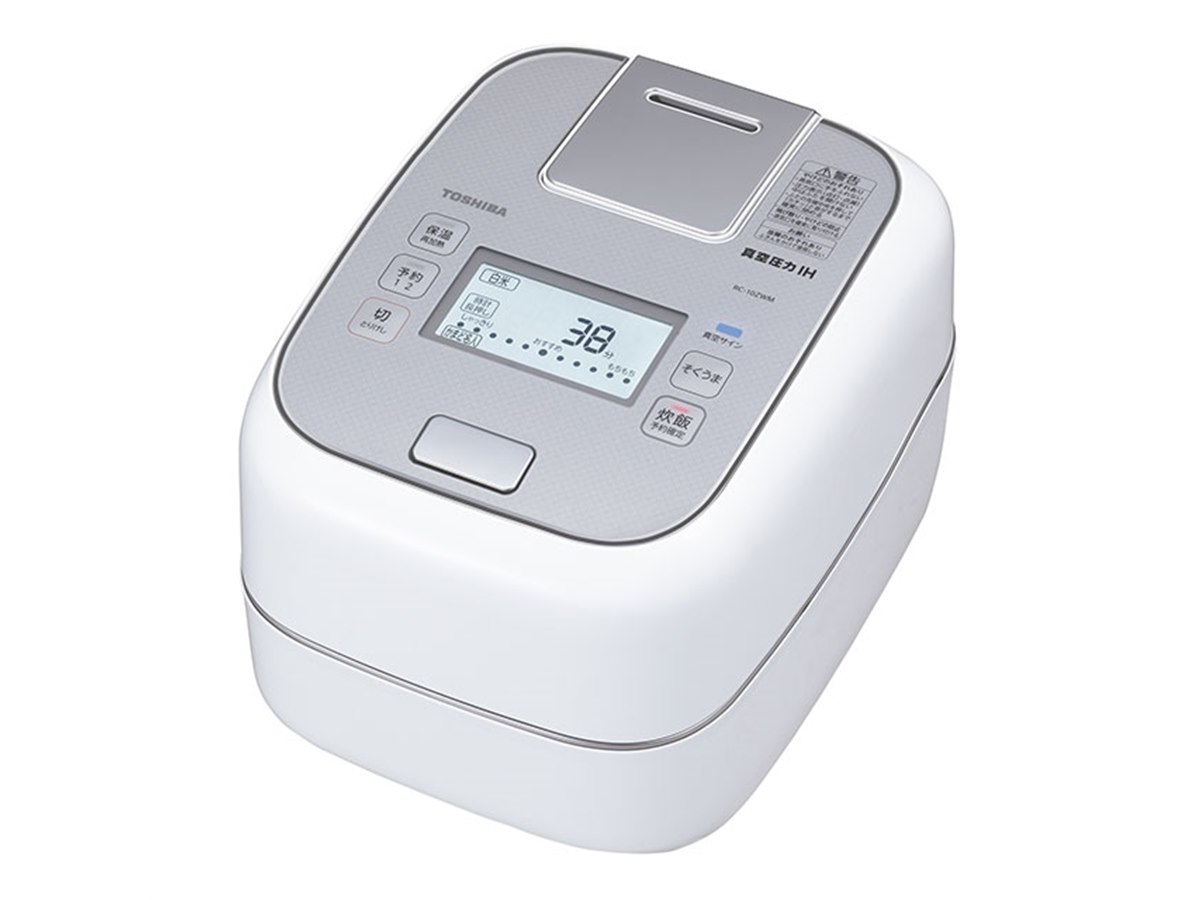 東芝、時短化で3合を約38分で炊けるIH炊飯器「RC-10ZWM」など5機種