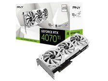 PNY GeForce RTX 4070 Ti 12GB VERTO LED トリプルファン White