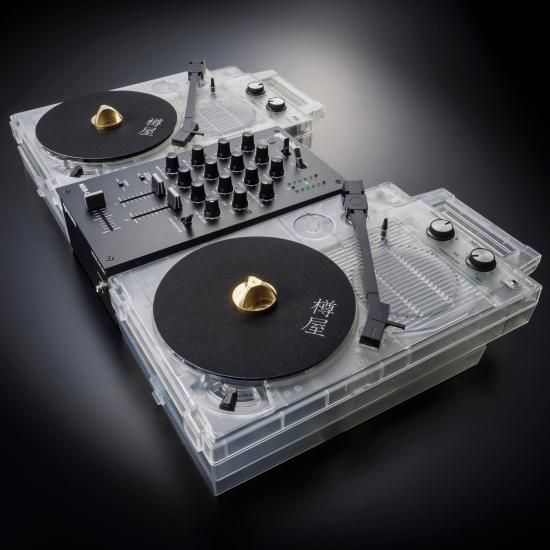 超レア品！】樽屋ポータブルDJセット|スケルトンCLEAR 7” slip mats
