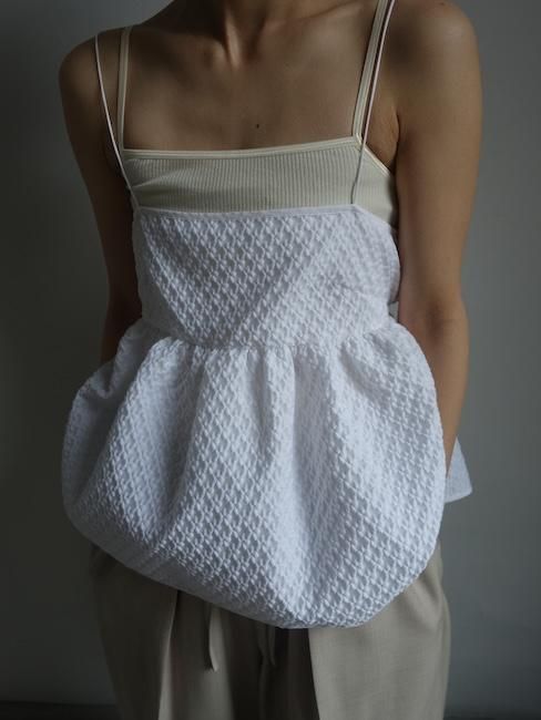 CECILIE BAHNSEN-SELENA TOP/WHITE - VISITFOR