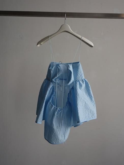CECILIE BAHNSEN-SELENA TOP/LIGHT BLUE - VISITFOR