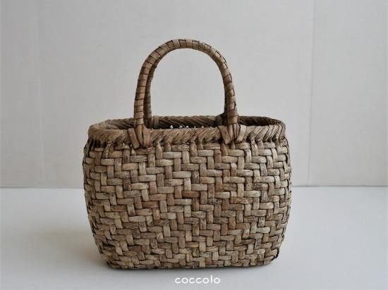 くるみかごバッグ 天然くるみ皮 「暮らしの古民具・器こっころ」