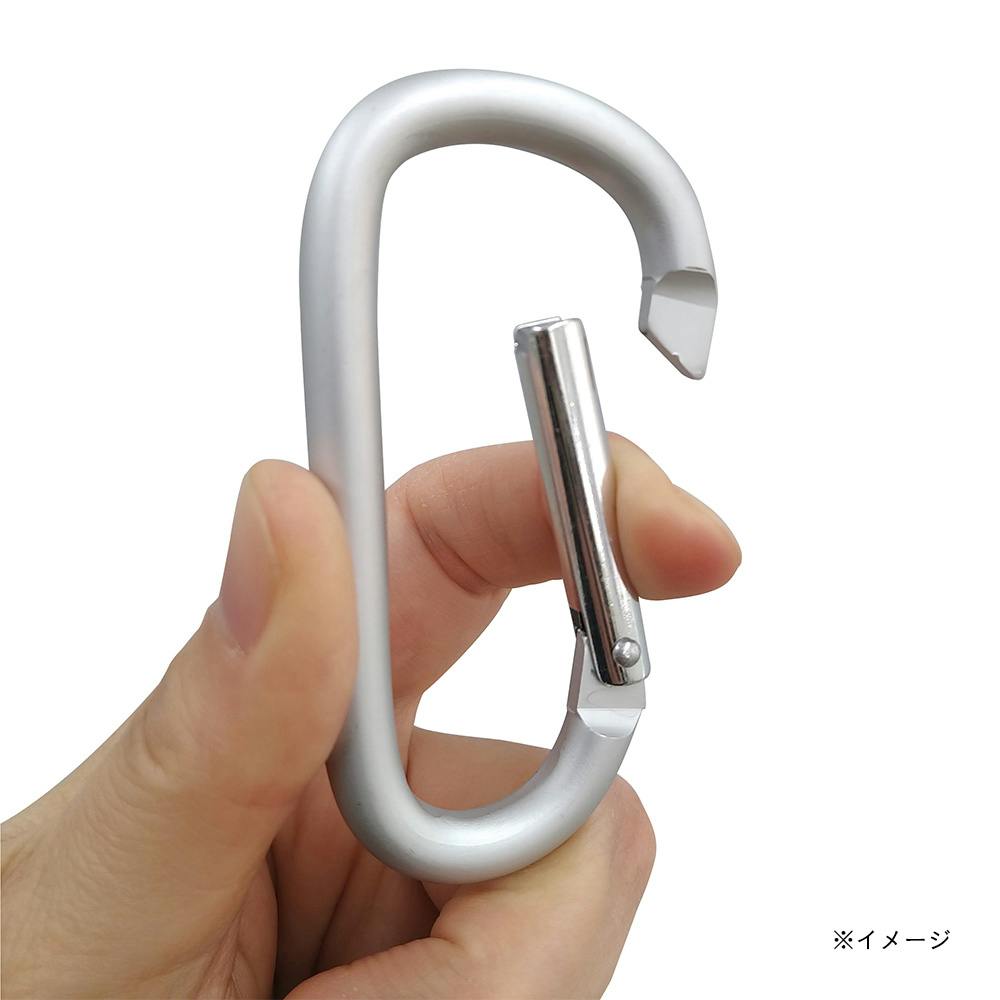 ALUMINUM CARABINER D型カラビナ シルバー | キャンプ・バーべーキュー