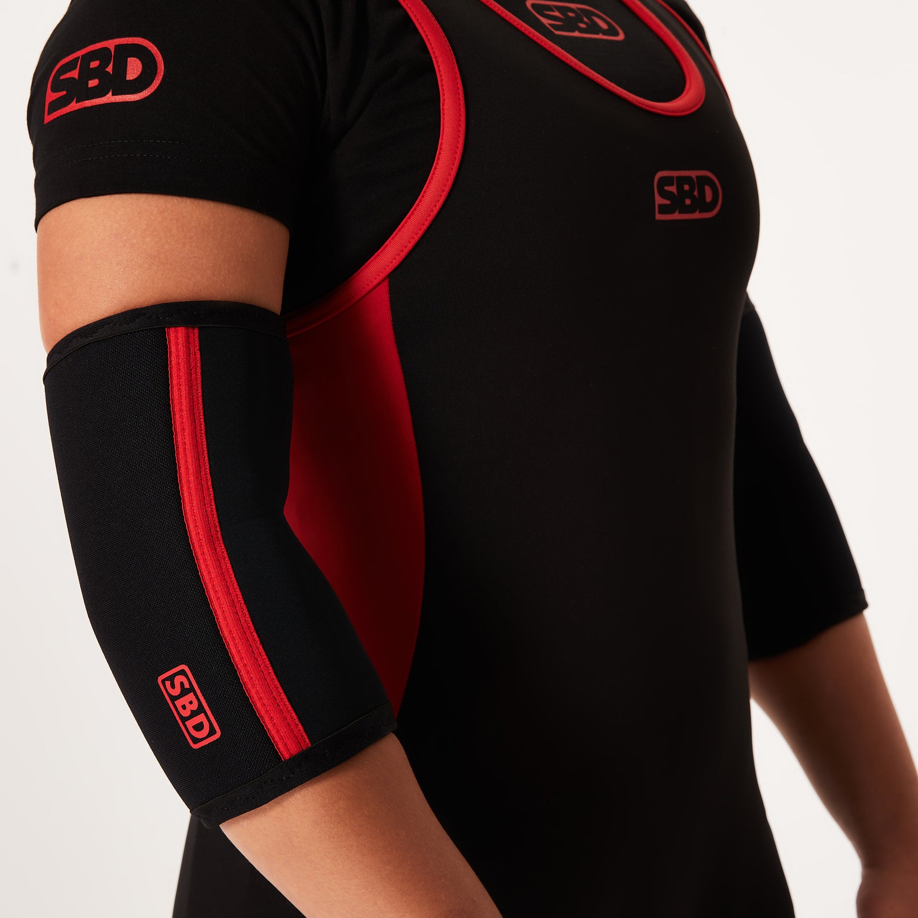 SBD Elbow Sleeves S 黒/赤 2013 Elbow Sleeves – SBD Apparel USA