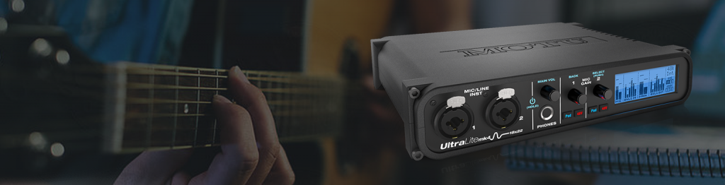 18イン、22アウトのUSBオーディオインターフェイス MOTU UltraLite mk4