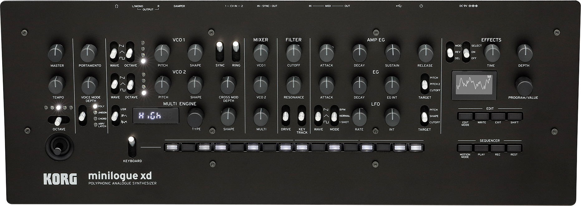 Korg minilogue xd module | サウンド拡張も可能なデジタルシンセと