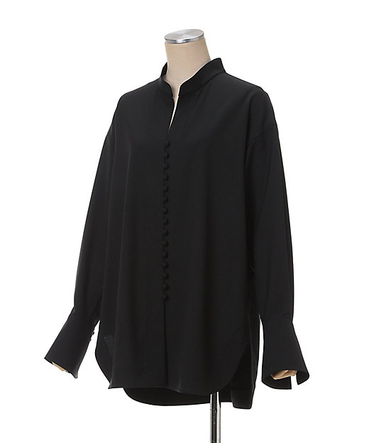 Basic Wool MultiーButtoned Blouse