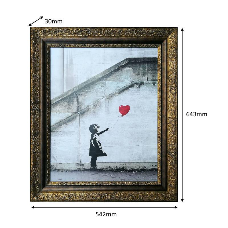 Banksy/バンクシー Love is in the Bin ガールウィズバルーン アート