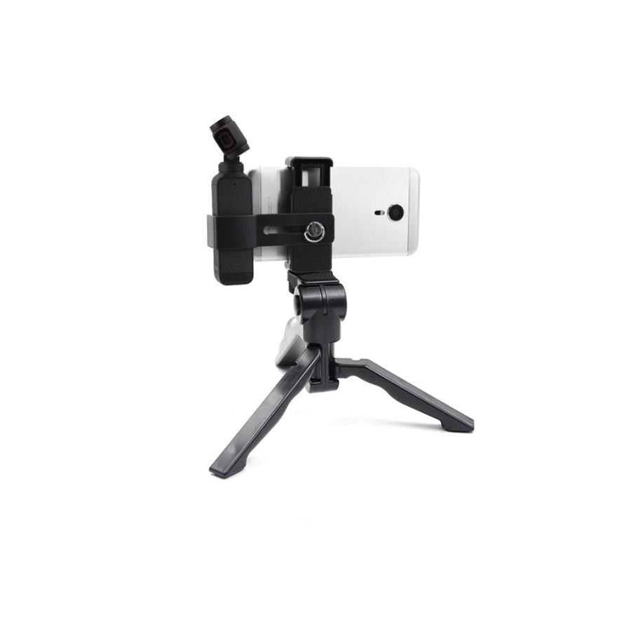 DJI オスモ ポケット2/3用 ホルダーマウント 拡張ホルダー 三脚付き