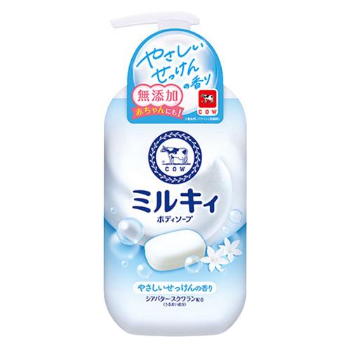 ミルキィ ボディソープ やさしいせっけんの香り 本体 ポンプ付 500mL