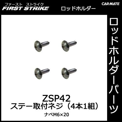 カーメイト（CARMATE） ZSP42 十字穴付きネジ（M6×20／4本） 釣り用品