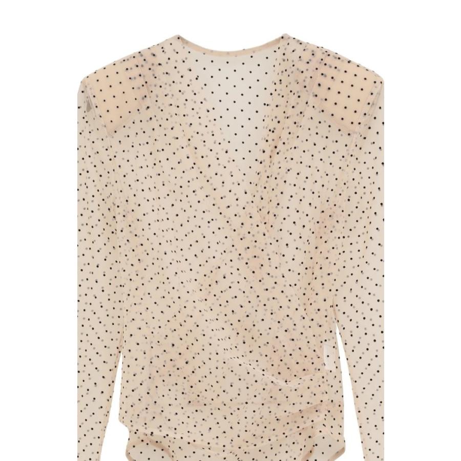 CLANE（クラネ） 正規商品 シアー ドレープ ボディ スーツ SHEER DRAPE