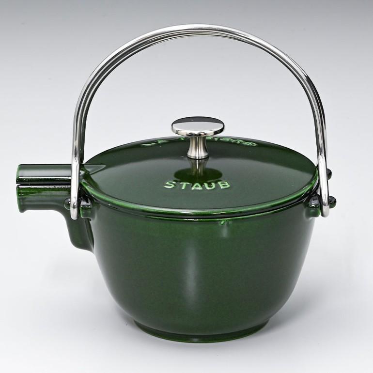 Staub（ストウブ） ラウンド ティーポット 丸型 やかん ケトル バジル