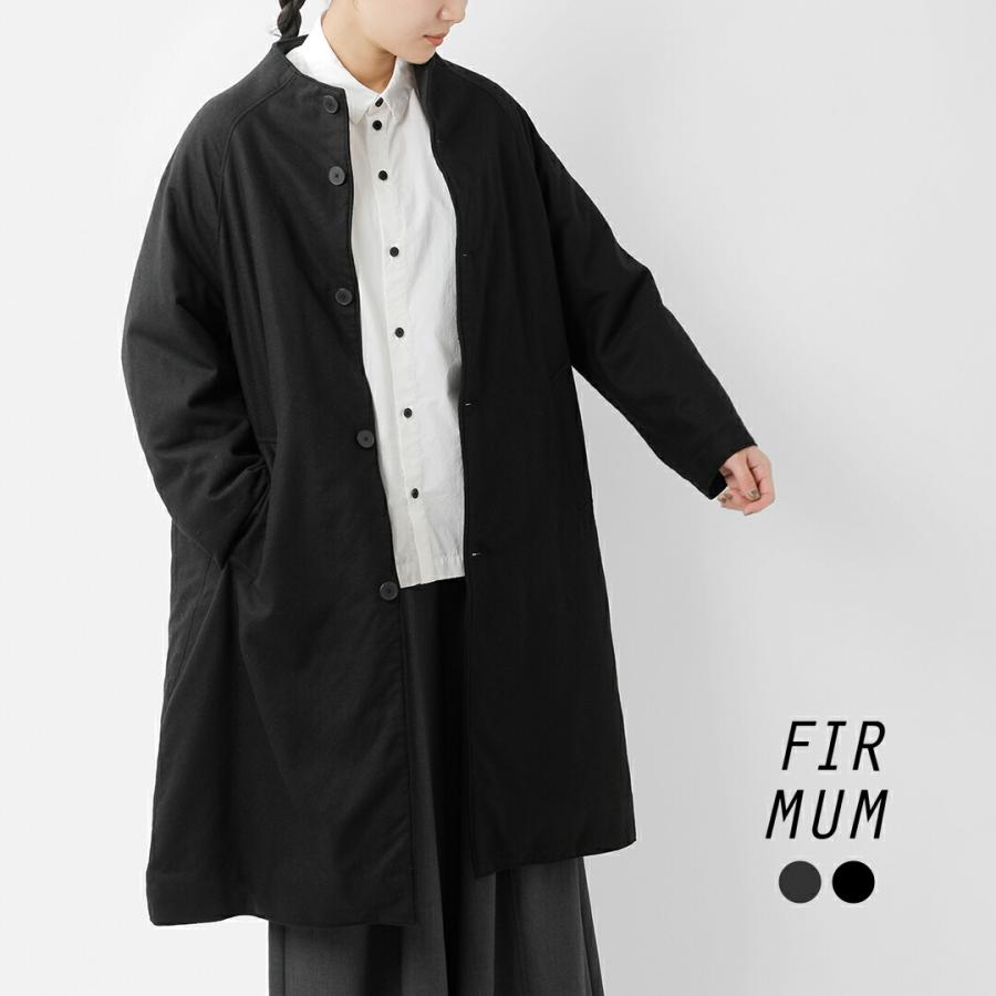 FIRMUM フィル マム ウールシーチング ボトルネック ラグラン コート