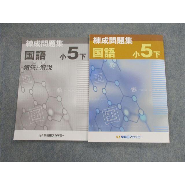 早稲田アカデミー 小5 練成問題集 国語/解答と解説 2021 計2冊 sale