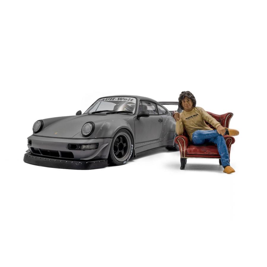 SOLIDO ソリド 1/18 ポルシェ 911 RWB グレー 中井氏 フィギア SOLIDO