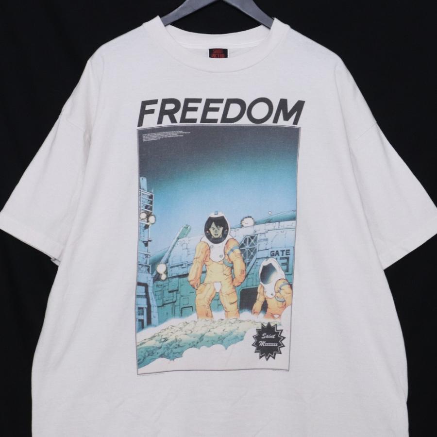 SAINT MICHAEL FD_SS TEE ASTRO/WHITE XXLサイズ ホワイト SM-YS8-0000