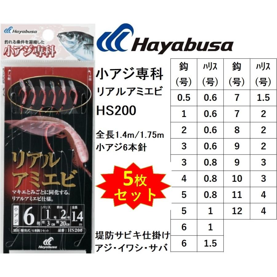 Hayabusa（ハヤブサ） (5枚セット)ハヤブサ/Hayabusa 小アジ専科