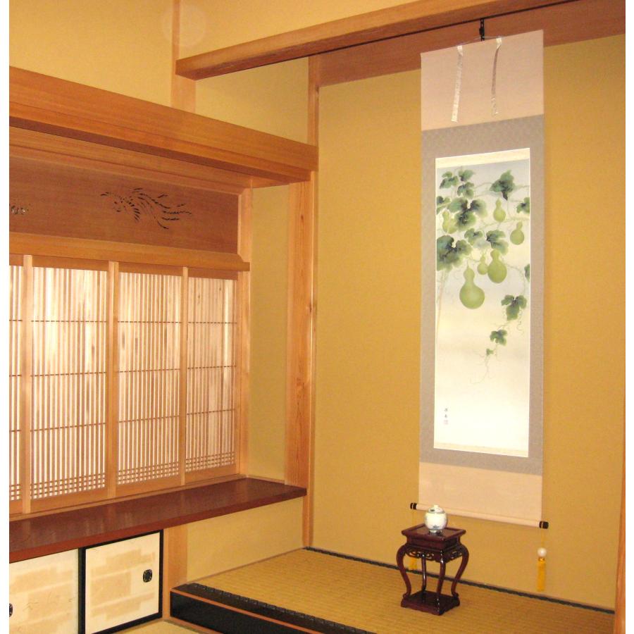掛け軸 掛軸 瓢箪 (ひょうたん) 宮沢湖春 (真作・新品) : 掛け軸の専門
