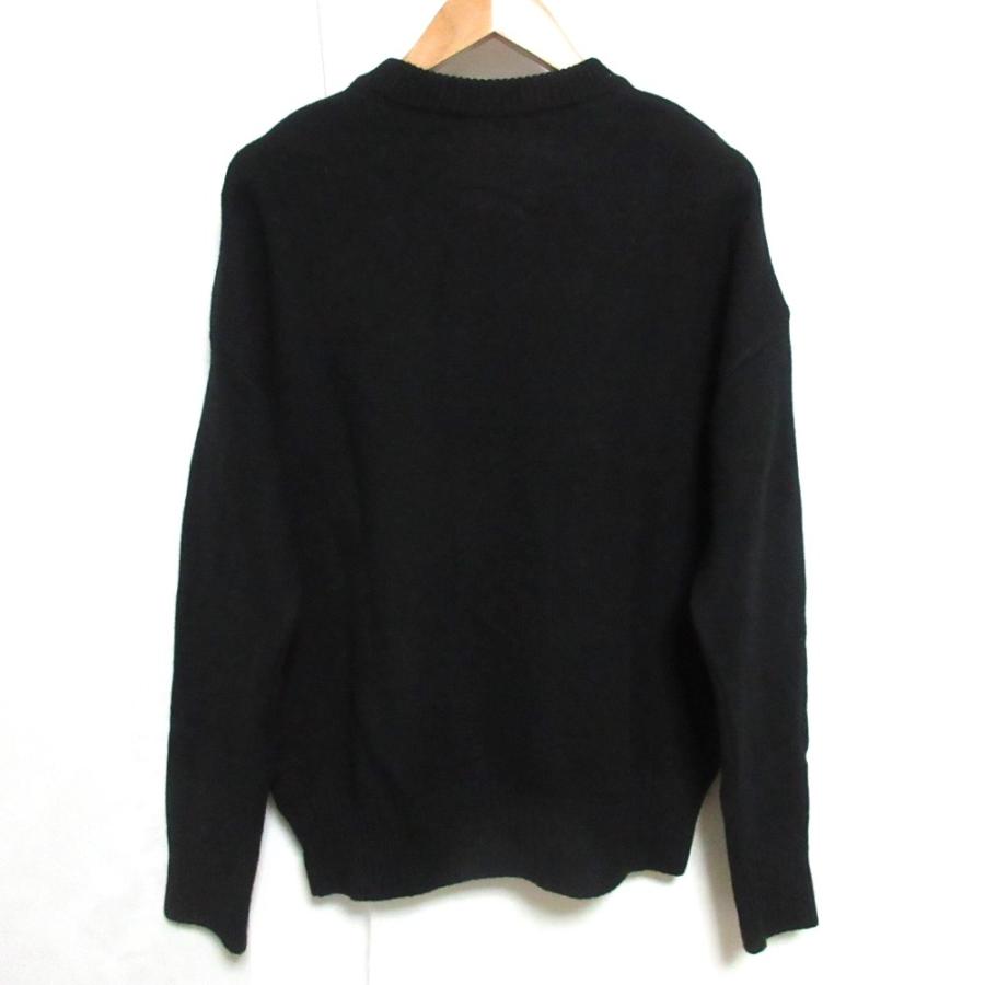 美品 AMI PARIS アミパリス ハートロゴインターシャ オーバーサイズ